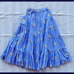 J crew pineapple skirt